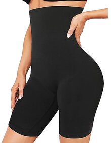 COURTIT'S Women Waist Shapewear with Anti Rolling Strip Tummy Control Tucker Slimming Panties Shapewear Underwear Black