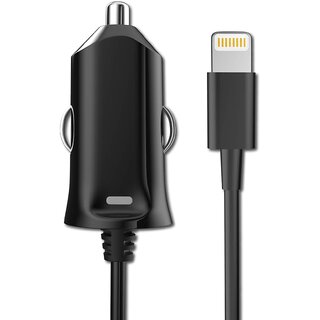 Bandridge Value Line Portable Car Charger with Attached Cable for iOS Devices, Made for iPhone, iPod, iPad | 2.4 Amp - MFI Certified (Black) Bandridge Value Line Portable Car Charger with Attached Cable for iOS Devices, Made for iPhone, iPod, iPad | 2.4 Amp - MFI Certified (Black)