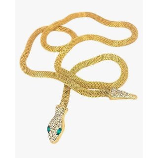 Trendy Gold plated Adjustable Snake Necklace for women's Trendy Gold plated Adjustable Snake Necklace for women's