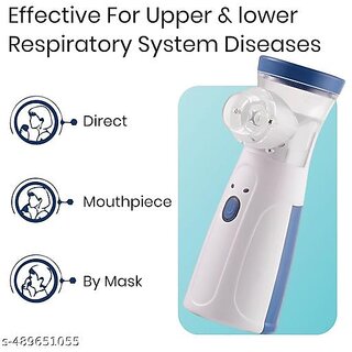 Portable Mesh Nebulizer with Box Handheld Inhaler for Adults & Kids | Home Respiratory Device Portable Mesh Nebulizer with Box Handheld Inhaler for Adults & Kids | Home Respiratory Device