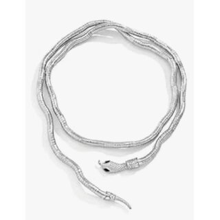 Trendy silver plated Adjustable Multi Uses Snake Necklace for women's Trendy silver plated Adjustable Multi Uses Snake Necklace for women's