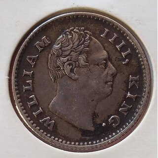 one quater rupees 1835 silver coin one quater rupees 1835 silver coin