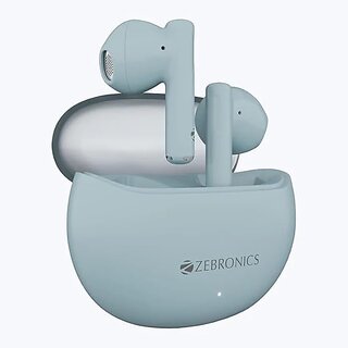 ZEBRONICS Zeb-Fireflies BT v5.4 Gaming Mode (Low Latency) Up to 23h* Backup Splash Proof Blue ZEBRONICS Zeb-Fireflies BT v5.4 Gaming Mode (Low Latency) Up to 23h* Backup Splash Proof Blue