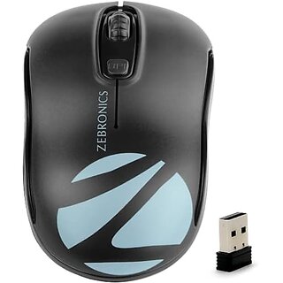                       ZEBRONICS Zeb -Dash USB Wireless Optical Mouse (Black)                                              