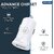 Bandridge U Series 2.4 Amp Fast Car Charger with Micro USB Cable 1M, Compatible With All Smartphones And Tablets, White