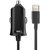 Bandridge Value Line Portable Car Charger with Attached Cable for iOS Devices, Made for iPhone, iPod, iPad | 2.4 Amp - MFI Certified (Black)
