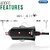 Bandridge Value Line Portable Car Charger with Attached Cable for iOS Devices, Made for iPhone, iPod, iPad | 2.4 Amp - MFI Certified (Black)