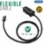 Bandridge Value Line Portable Car Charger with Attached Cable for iOS Devices, Made for iPhone, iPod, iPad | 2.4 Amp - MFI Certified (Black)