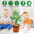 Wooh Cactus Toy Talking Cactus Plant Plush Toy Dancing Cactus Voice Repeat,Dancing,Recording,120 Songs For Babies Sunny Cactus Singing Toy(Green)
