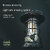 Retro Style Lighting Camping Light Vintage Tabletop Lanterns Black Metal, Plastic Hanging Lantern(17 cm X 9.4 cm, Pack of 1)
