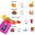 Portable Blender - USB Rechargeable Juicer, 6-Blade Mini Electric Juicer Bottle Blender Grinder Mixer, Perfect for Shakes and Smoothies, Assorted Color