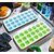 Pop up silicon bottom ice tray, pack of 2,grid of 21, easy to remove ice and easy to wash bpa free plastic and silicon m