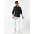 Men Regular Fit Solid Curved Collar Casual Shirt