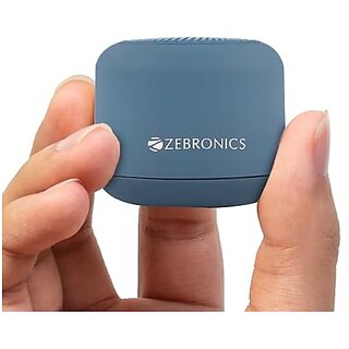 ZEBRONICS Pixie Portable Speaker 5 Watts Supports Bluetooth TWS Function mSD Compact Design Call Function Carry Loop Upto 7h Backup (Dark Blue) ZEBRONICS Pixie Portable Speaker 5 Watts Supports Bluetooth TWS Function mSD Compact Design Call Function Carry Loop Upto 7h Backup (Dark Blue)