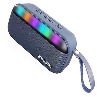 ZEBRONICS County 7 Portable Bluetooth Speaker 8 Watts Upto 15 Hours Playback Passive Radiator BTv5.3 | mSD | TWS | USB RGB LED Call Function Carry Loop (Blue) ZEBRONICS County 7 Portable Bluetooth Speaker 8 Watts Upto 15 Hours Playback Passive Radiator BTv5.3 | mSD | TWS | USB RGB LED Call Function Carry Loop (Blue)