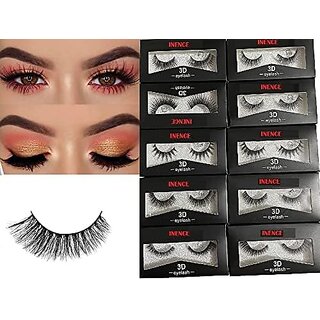                       Airi Creations Red Cherry 3D Eyelashes Fibber Synthetic,Natural & soft 100% Handmade 3D Eyelashes (Pack of 2)                                              
