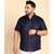 PrintCultr PLUS Plus Size Men Regular Fit Solid Curved Collar Casual Shirt