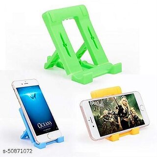 UnV Pack of 2 Plastic Tabletop Adjustable All Smart Phone Holder Stand UnV Pack of 2 Plastic Tabletop Adjustable All Smart Phone Holder Stand