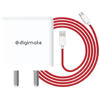 Digimate 65W Fast Charger with USB to Type C Cable Combo | Compatible with OnePlus, Samsung, Realme, Redmi, Nothing, |C Type Charger Digimate 65W Fast Charger with USB to Type C Cable Combo | Compatible with OnePlus, Samsung, Realme, Redmi, Nothing, |C Type Charger