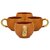 Rare Planet Hand made Traditional Beautiful Design Terracotta Chai  Tea Cup Set for Home (Set of 4)