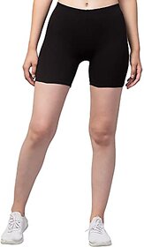 ATTIRE ZONE Women's Stretchable Cycling Shorts - Skin Fit Tights for Gym Sports Running Yoga and Dresses