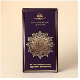 Manokamna Bambooless Pure Sandalwood Dhoop Sticks Made with Fresh Flowers for Peace Positivity  Fulfilled Wishes  Natural Fragrance to Refresh Your Mind Purify Your Space  Uplift Your Spirit