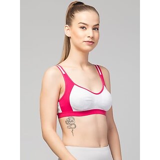 Luxurious Women ATTIRE ZONE Wireless & Non-Padded Slip-On T-Shirt Cotton Sports Bra for Women 20