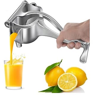 Somunita Aluminium Juice Maker Manual Hand Juicer Machine For Fruits Hand Press Instant Fruits Juice Orangelime With Steel Handle (Silver) (Pack Of 1) Somunita Aluminium Juice Maker Manual Hand Juicer Machine For Fruits Hand Press Instant Fruits Juice Orangelime With Steel Handle (Silver) (Pack Of 1)