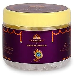 Manokamna Premium Kapoor TabletLong-Lasting Aroma for Puja  Purification  Pure Kapoor Tablets 100 Natural Aromatic  Multipurpose Use  for RitualsDevotion  Air Cleansing (100gm - Pack of 1)