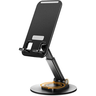Black Mobile Stand Tablet Stand, Foldable 360 Rotatable Phone Stand for Table Mobile Holder Black Mobile Stand Tablet Stand, Foldable 360 Rotatable Phone Stand for Table Mobile Holder
