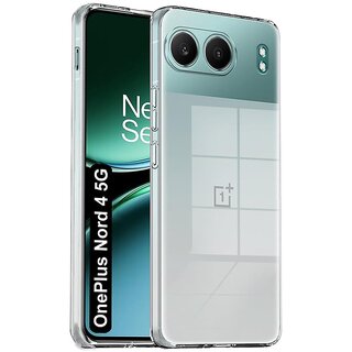                       Finaux Soft Silicon |Scratch Resistant Clear Case for OnePlus Nord 4 5G - Transparent                                              