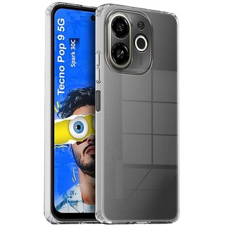 Finaux Soft Silicon |Scratch Resistant Clear Case for Tecno Spark 30C | Tecno POP 9 5G - Transparent Finaux Soft Silicon |Scratch Resistant Clear Case for Tecno Spark 30C | Tecno POP 9 5G - Transparent