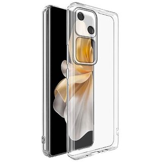                       Finaux Soft Silicon |Scratch Resistant Clear Case for Vivo V30 - Transparent                                              