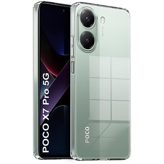 Finaux Soft Silicon |Scratch Resistant Clear Case for POCO X7 Pro 5G - Transparent Finaux Soft Silicon |Scratch Resistant Clear Case for POCO X7 Pro 5G - Transparent