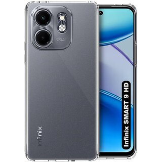 Finaux Soft Silicon |Scratch Resistant Clear Case for Infinix Smart 9 HD - Transparent Finaux Soft Silicon |Scratch Resistant Clear Case for Infinix Smart 9 HD - Transparent