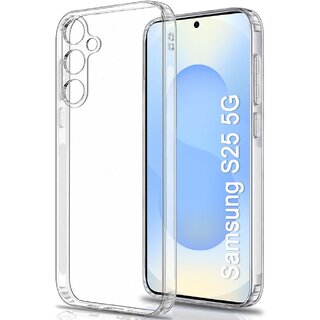                       Finaux Soft Silicon |Scratch Resistant Clear Case for Samsung S25 5G - Transparent                                              