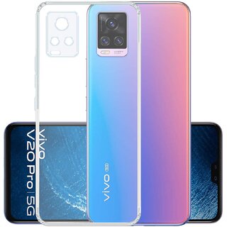 Finaux Soft Silicon |Scratch Resistant Clear Case for Vivo V20 Pro - Transparent Finaux Soft Silicon |Scratch Resistant Clear Case for Vivo V20 Pro - Transparent