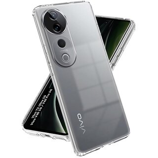                       Finaux Soft Silicon |Scratch Resistant Clear Case for Vivo V40 | V40 Pro|T3 Ultra 5G - Transparent                                              