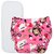 (Pack of 3) Printed Cloth Diaper- Reusable, Washable, Adjustable Snap Buttons Cloth Diaper For Babies (0-36 Months) With Wet-Free Insert Pads  (Baby Pink-Blue- Dark Blue)