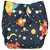 (Pack of 3) Printed Cloth Diaper- Reusable, Washable, Adjustable Snap Buttons Cloth Diaper For Babies (0-36 Months) With Wet-Free Insert Pads  (Baby Pink-Blue- Dark Blue)