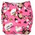 (Pack of 3) Printed Cloth Diaper- Reusable, Washable, Adjustable Snap Buttons Cloth Diaper For Babies (0-36 Months) With Wet-Free Insert Pads  (Baby Pink-Blue- Dark Blue)