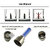 BICYCLE COMPONENTS Cycle Tyre Valve Light LED Wheel Reflectors(Blue)