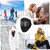 Winter Windproof Fleece Face Mask with Removable Lens | Full Face Protection Decorative Mask(Black, Pack of 1)