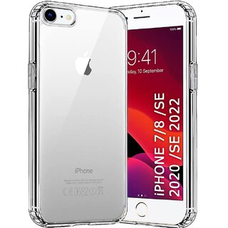 Finaux Soft Silicon |Scratch Resistant Clear Case for iPhone 7 |iPhone 8 |iPhone Se 2020 - Transparent Finaux Soft Silicon |Scratch Resistant Clear Case for iPhone 7 |iPhone 8 |iPhone Se 2020 - Transparent