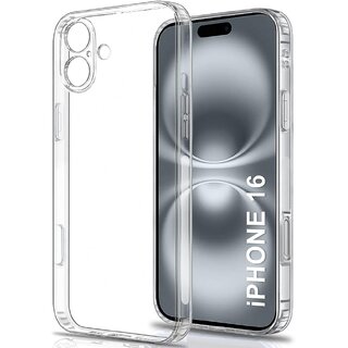 Finaux Soft Silicon |Scratch Resistant Clear Case for iPhone 16 - Transparent Finaux Soft Silicon |Scratch Resistant Clear Case for iPhone 16 - Transparent