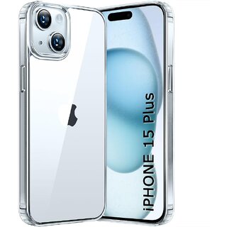 Finaux Soft Silicon |Scratch Resistant Clear Case for iPhone 15 Plus - Transparent Finaux Soft Silicon |Scratch Resistant Clear Case for iPhone 15 Plus - Transparent