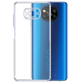 Finaux Soft Silicon |Scratch Resistant Clear Case for POCO X3 |POCO X3 Pro - Transparent Finaux Soft Silicon |Scratch Resistant Clear Case for POCO X3 |POCO X3 Pro - Transparent