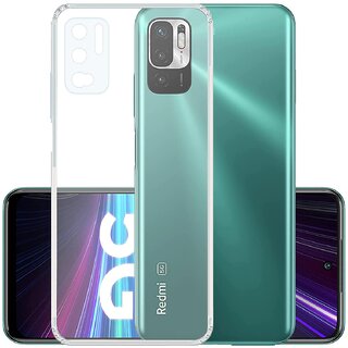                       Finaux Soft Silicon |Scratch Resistant Clear Case for POCO M3 - Transparent                                              