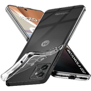 Finaux Soft Silicon |Scratch Resistant Clear Case for Moto G32 - Transparent Finaux Soft Silicon |Scratch Resistant Clear Case for Moto G32 - Transparent