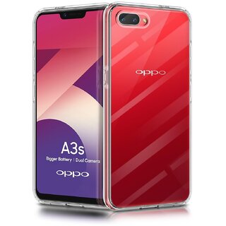 Finaux Soft Silicon |Scratch Resistant Clear Case for Oppo A3s - Transparent Finaux Soft Silicon |Scratch Resistant Clear Case for Oppo A3s - Transparent